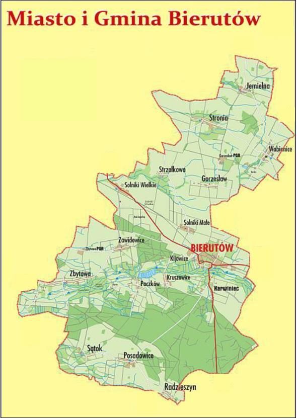 Załącznik nr 2 do uchwały Nr XLVIII/423/18 Rady Miejskiej w Bierutowie z dnia 11