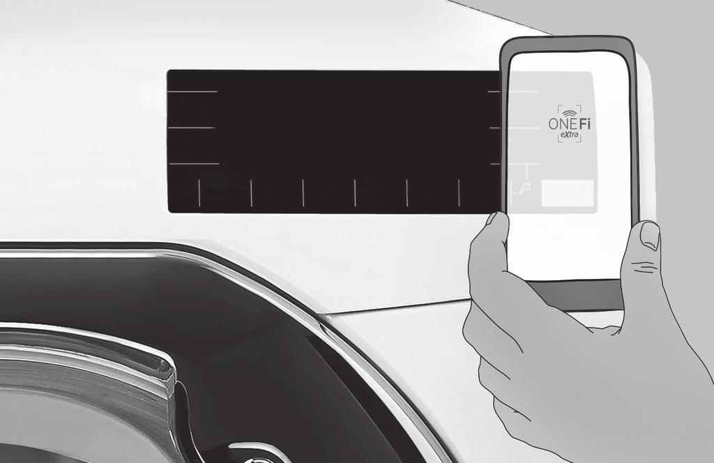 ONE Fi EXTRA Urządzenie wykorzystuje technologię ONE Fi EXTRA, która umożliwia zdalne sterowanie pralką za pomocą aplikacji i połączenia Wi-Fi.