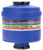 znormalizowany gwint Rd 40 x 1/7 zgodnie z EN 148-1 możliwość współpracy z urządzeniami podciśnieniowymi lub adapterem Dupla pełny zestaw kombinacji pochłaniaczy Klasy 2 i filtrów klasa 3 maska