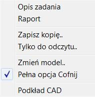118 W menu Ogólne wprowadzono opcję sterującą funkcją Cofnij.