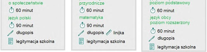 Terminy egzaminu Termin: 10-12 kwietnia 2019 roku, godz. 9:00 I część, godz.