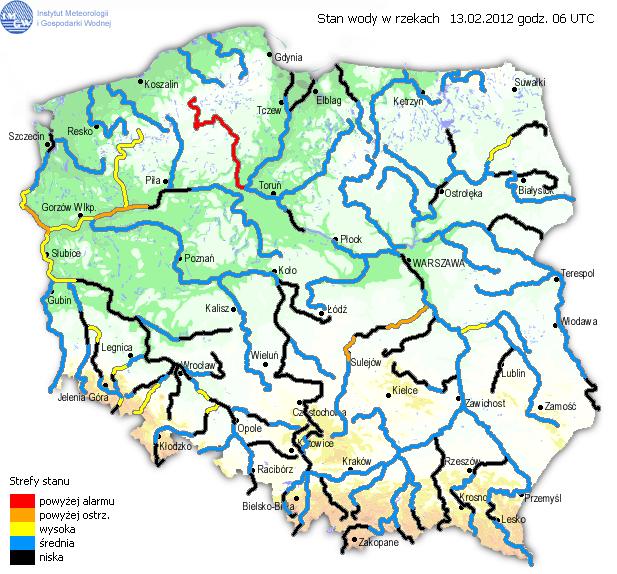 Zjawiska lodowe zaobserwowano: - na Wiśle w Warszawie zlodzenie częściowe 90%, w Wyszogrodzie, i w Kępie Polskiej pokrywa lodowa, - na Radomce w Rogożku śryż i zlodzenie częściowe 100%; - na Pilicy w