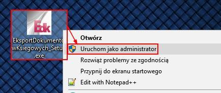 3.1 Proces instalacji Należy uruchomić plik instalacyjny programu: