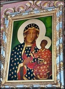 Matki Bożej i św. Barbary. Jest także obraz z w.