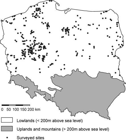 Hydrobiologia (2010) 656:117 131 119 Fig. 1 Distribution of the survey sites of macrophytes in reference conditions (loess clay substrate).
