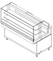 Tratto - Snack Snack Stat-Vent / Dynamic EN STANDARD FITTINGS base structure: stainless steel / galvanized sheet with adjustable feet multiplexable internal base shelf and 2 hanging shelves ED