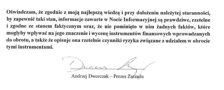 Informacje o Emitencie: Pełna nazwa: Adres siedziby: Kraj siedziby: Forma prawna: Sąd rejestrowy: KRS: 0000457017 REGON: 302397794 NIP: 7851797769 Tel.