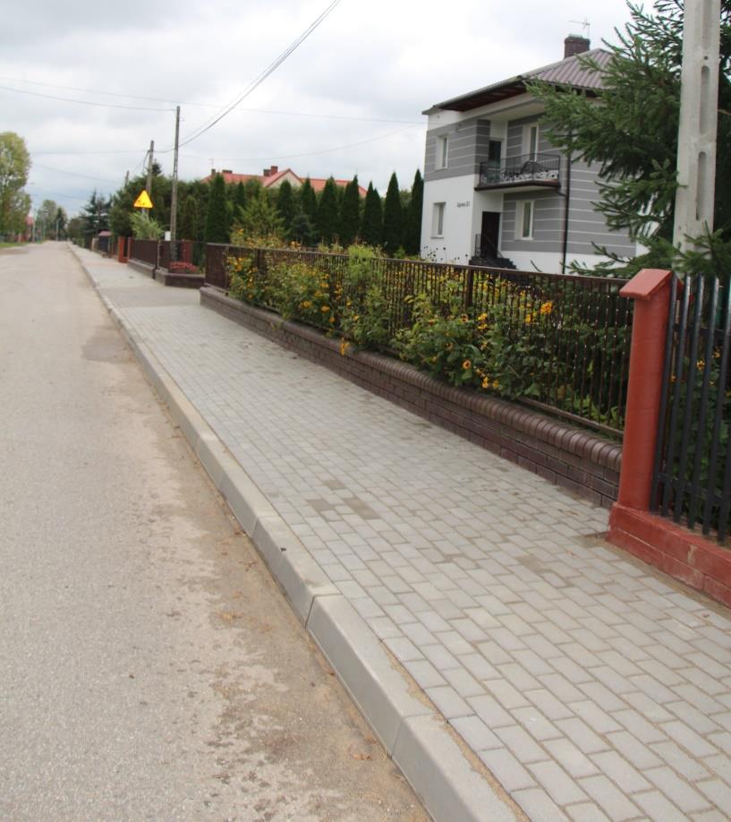 INWESTYCJE ciągi piesze Chodnik w Turośni