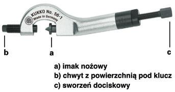 pudełku z tworzywa sztucznego Zastosowanie: Do wykręcania i wkręcania szpilek bez ich uszkadzania Zawartość Pasuje do trzpieni o śr. 4 cz.