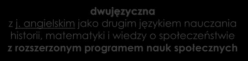 Klasa 1e po Gimnazjum dwujęzyczna z j.