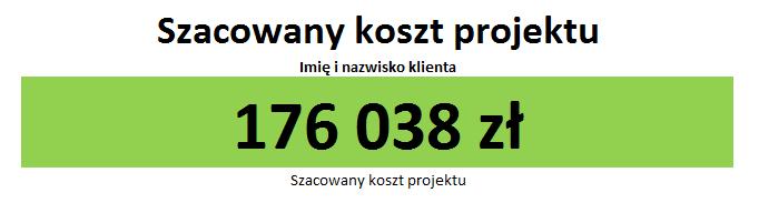 Kwota każdej z rat jest określona w umowie i nie zmienia się w trakcie trwania umowy (chyba że zdecydujecie Państwo np. o włączeniu dodatkowych pomieszczeń do projektu).