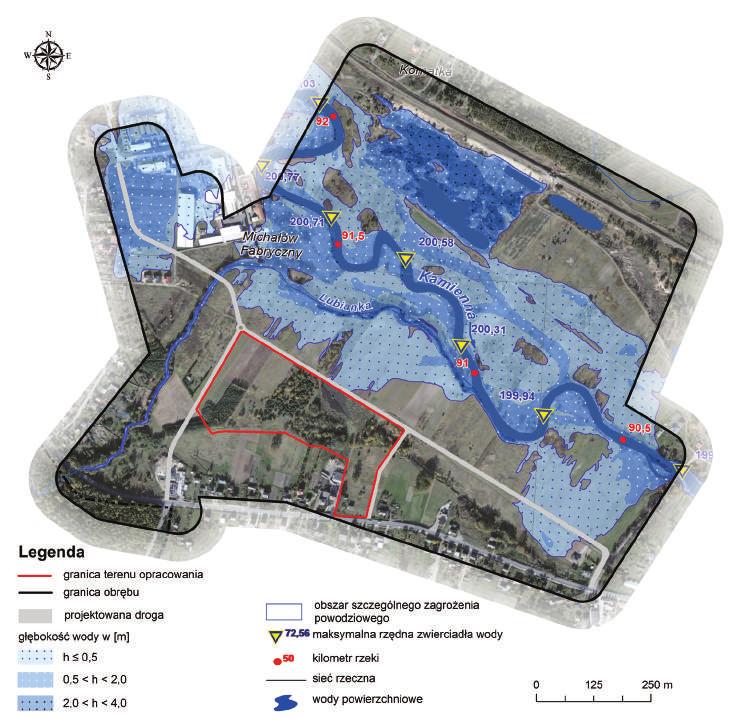 MAZOWSZE Studia Regionalne nr 28/2019 I. Analizy i Studia / Analyses and Studies 93 Ryc. 4. Mapa zagrożenie powodziowego na podstawie https://www.kzgw.gov.
