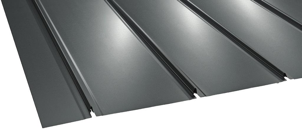 Snap Lock Parametry produktu Najbardziej zaawansowany rąbek zatrzaskowy Materiał Gwarancja Szerokość całkowita Blacha stalowa 0,5 0,6 mm lub aluminiowa 0,6 mm Pełny program produkcji oraz dostępna