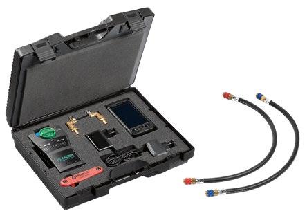 130 Elektroniczna stacja pomiaru natężenia przepływu i róznicy ciśnień wyposażona w zawory odcinające i złączki.