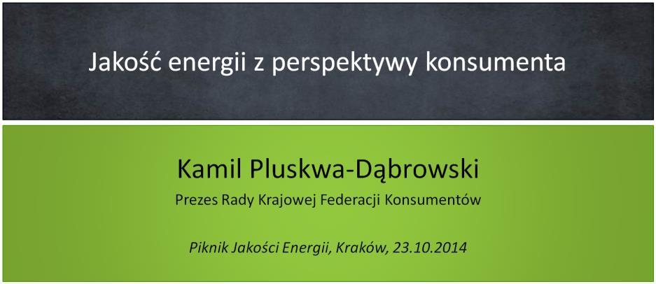 Reklamacje w sprawie dostarczania energii i standardów jakościowych Bonifikaty należne konsumentom za niedotrzymanie standardów
