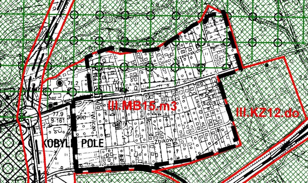 Plan ogólny zagospodarowania przestrzennego Poznania z 1994 r. III.MB15.m3 tj.