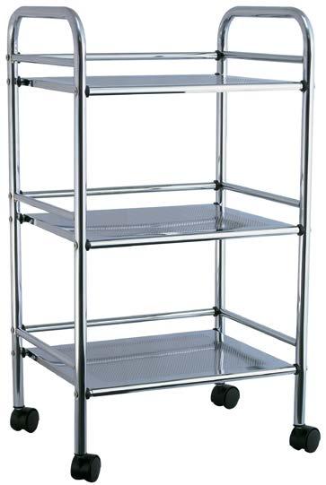 Barek z 3 półkami chrom Wysokość: 845mm