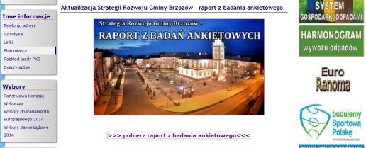 Raport z badań ankietowych 19 sierpnia zamieszczono Raport z badań ankietowych Etap II Prace mieszkańców nad strategią. W dniu 20 sierpnia 2014 r.