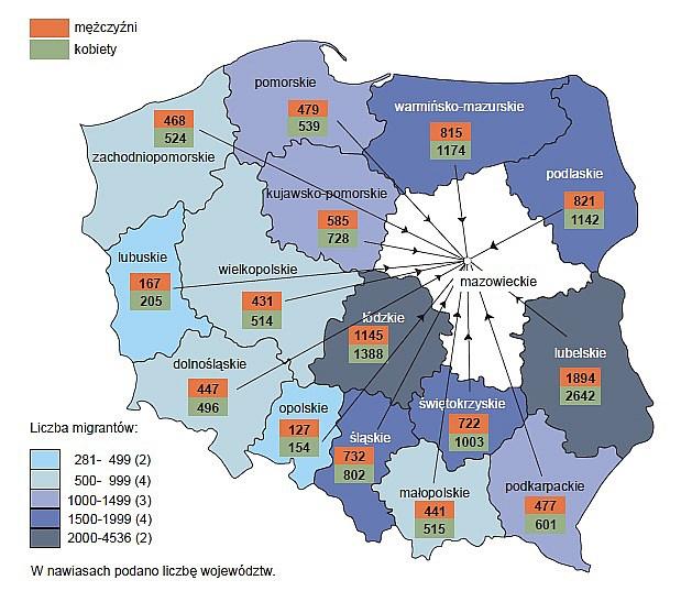42 K. Bączek, J. Szydłowski, J. Mikołajec położonych w części północnej i wschodniej województwa, a w szczególności w mniejszych miastach, takich jak: Ostrołęka, Siedlce, Płock, Radom (GUS, 2016).