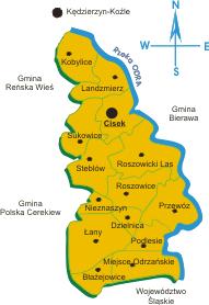 Raport o stanie gminy Cisek w 2018 roku 6 Jej obecny kształt i wielkość ustanowiono 1 stycznia 1973 roku, po reformie administracyjnej państwa.