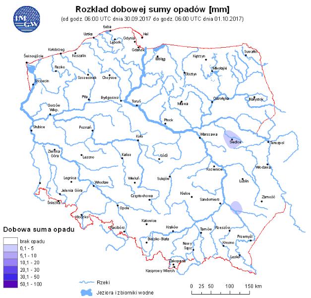 w rzekach Rozkład dobowej