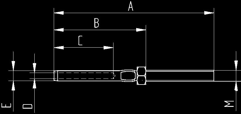 SYSTEMY LINKOWE DRAHTSEILSYSTEM WIRE SYSTEM ŁĄCZNIK ZACISKAJĄCY QUETSCHHÜLSE WIRE TERMINAL z gwintem zewnętrznym, prawostronny i lewostronny, w tym nakrętka zabezpieczająca mit