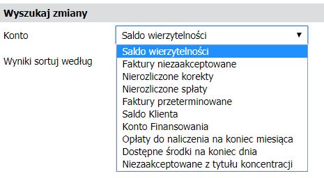 dni). 3. Wybierz wymagany OKRES lub zakres dat. 4. W polu KONTO wybierz rodzaj transakcji, które mają zostać wyświetlone. 5.