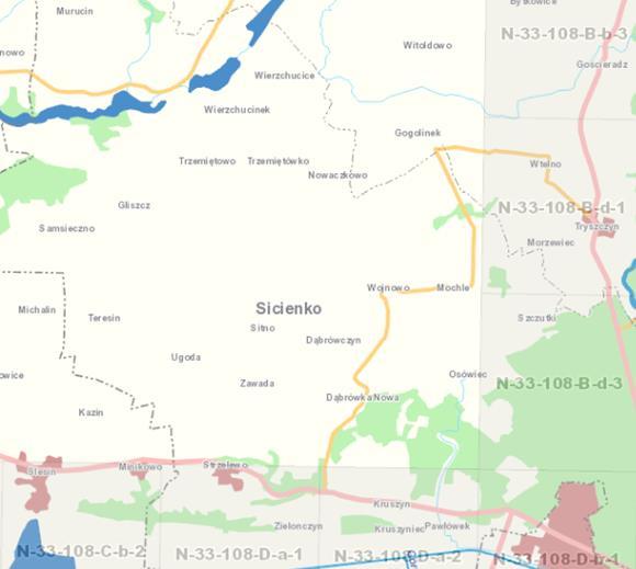 PROGNOZA ODDZIAŁYWANIA NA ŚRODOWISKO DLA PROGRAMU OCHRONY ŚRODOWISKA DLA GMINY SICIENKO NA LATA 2018-2021 Z PERSPEKTYWĄ ZAGROŻENIE POWODZIOWE Według danych Urzędu Gminy Sicienko, na obszarze Gminy