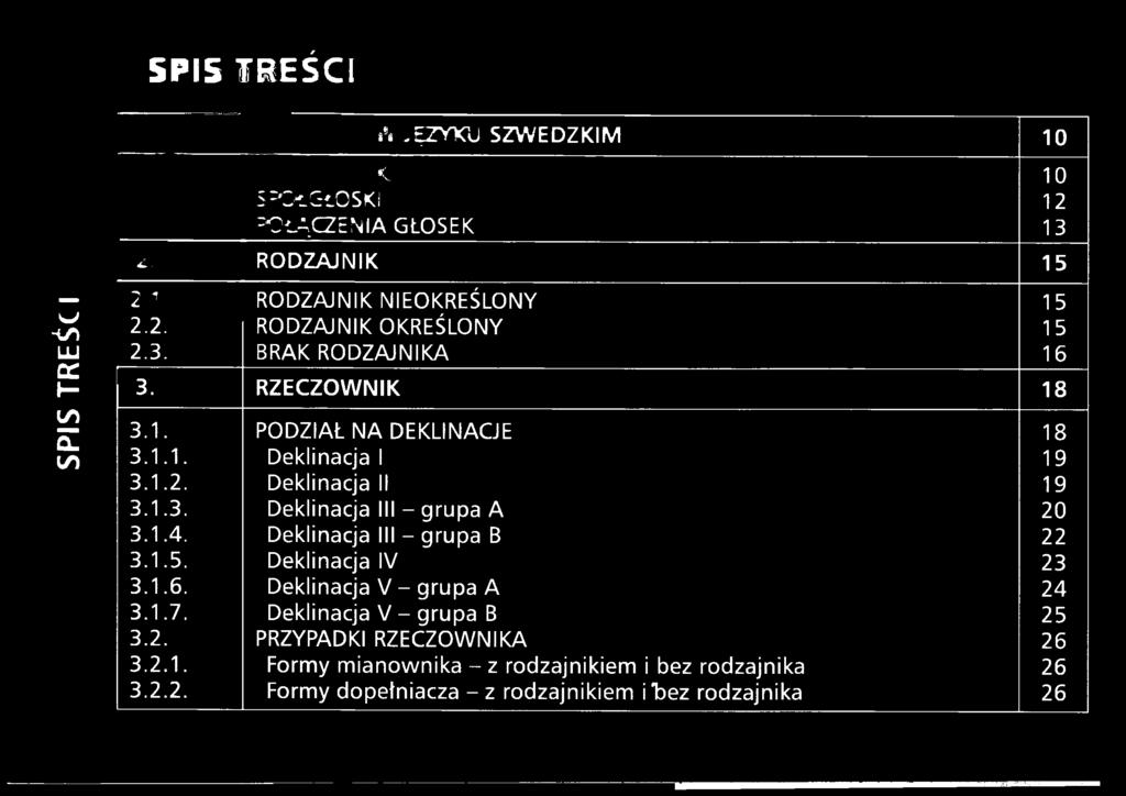 Deklinacja V - grupa B 25 3.2. PRZYPADKI RZECZOWNIKA 26 3.2.1.