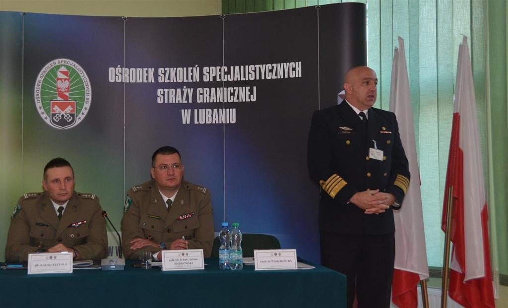 SG dr Barbara Mróz ze Sztabu Komendanta Głównego SG poruszyła zagadnienie dotyczace ćwiczeń z siłami zbrojnymi RP pk. Anakonda-16.