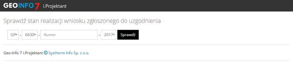 Praca z modułem rozpoczyna się od wprowadzenia loginu i hasła. Rysunek 1. Okno dialogowe logowania Możliwe jest także sprawdzenie status wniosku bez konieczności logowania.