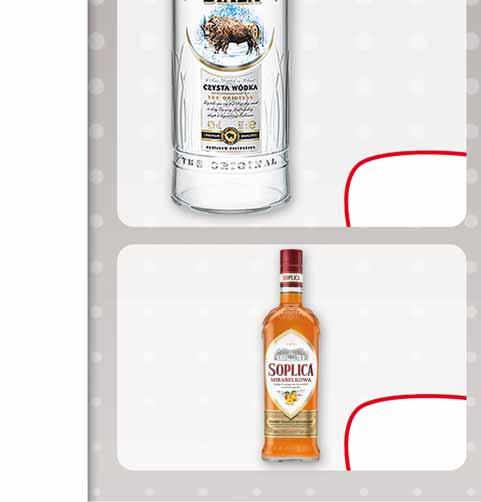 21 WÓDKA ŻUBRÓWKA BIAŁA SMAKI 37,5% 500 ML z nutą mięty, jałowca po 75447912 WÓDKA STUMBRAS Z KŁOSEM 40% 500 ML 1 l w cenie: 39.