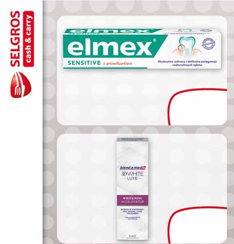 ELMEX SENSITIVE PASTA 75 ML w promocji również Elmex Standard 75 ml po 97710669 7 55 z VAT 9.