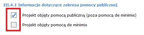 III.3 Przedmiot projektu Wnioskodawca ma możliwość, w danym punkcie wniosku, wskazać i opisać elementy promocyjne stanowiące przedmiot lub element projektu.