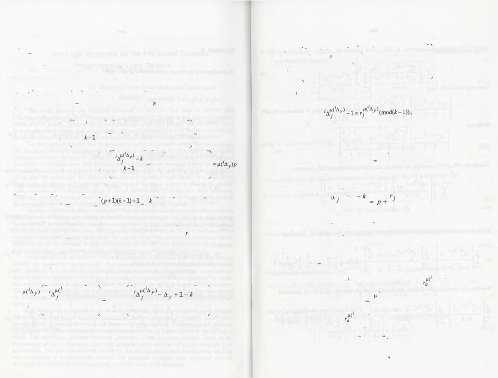 204 205 1. 'Ay > k Niech 'A y e < p(k-l) + l,(/? + l) ( k - 1)>, gdzie p e N.