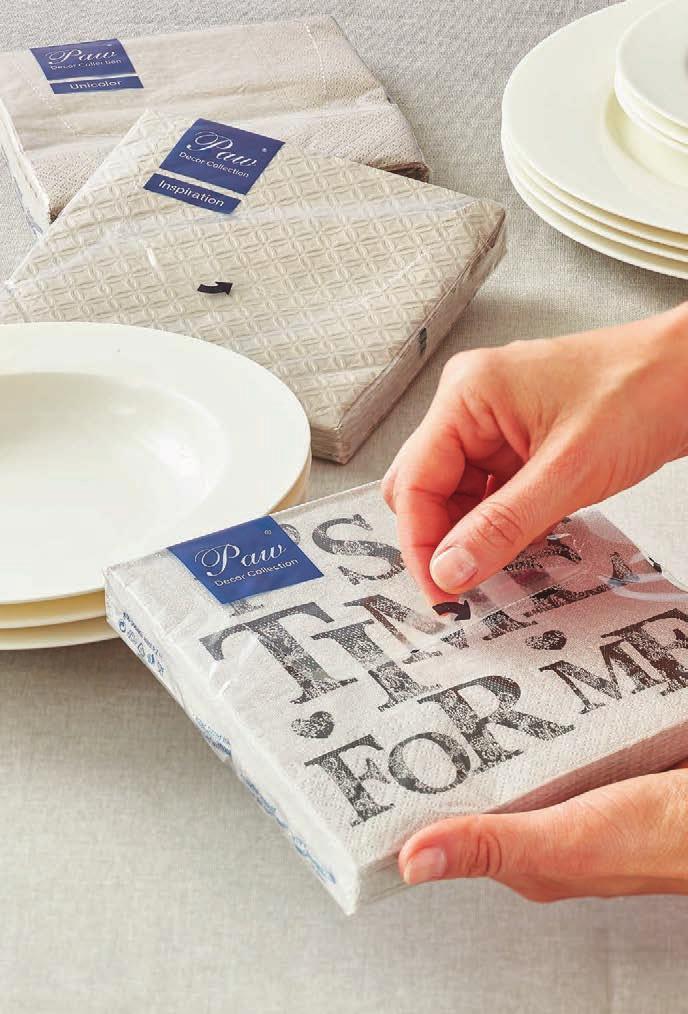 Napkins with a new easy open system are now more practical, do not get crumpled and slide out of the package, which may be