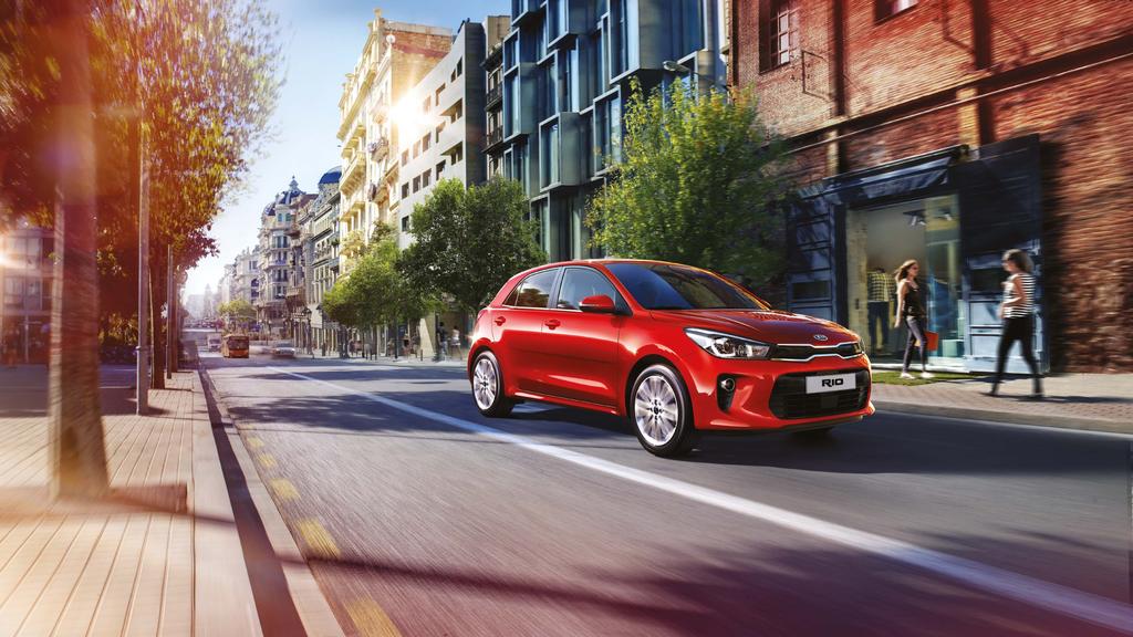 Zawsze przed siebie Kia Rio jest nowoczesna i elegancka. Aerodynamiczne, pełne dynamiki nadwozie kipi energią!