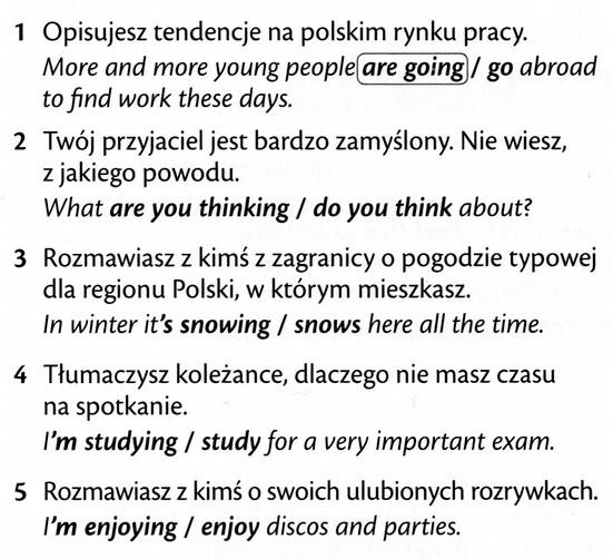 Wybierz właściwą opcję 3. Wybierz poprawną opcję.