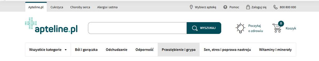 Dynamiczny wzrost zasięgu platformy do zamawiania leków Wzrost biznesu 4,8 mln unikalnych użytkowników w Q1 2019 r., 5-krotny wzrost vs. Q1 2018, Istotny wzrost liczby zamówień w Apteline.