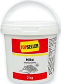 Produkty TOPSELLER i TOPSELLER XXL można rozpoznać po charakterystycznych biało- -żółto-czerwonych kolorach opakowań i etykiet.