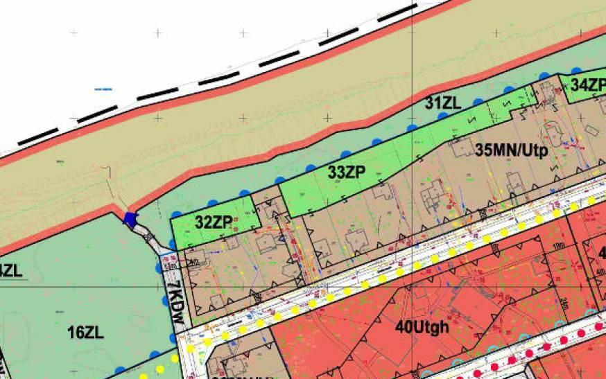 rysunku planu symbolem 16ZL, dla terenu o powierzchni 0,61 ha,