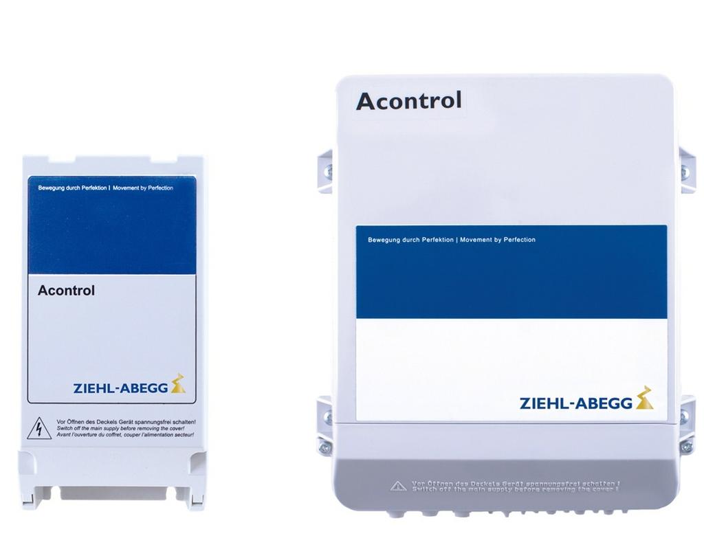Acontrol polski PKE-6 /-10 / PKE-14 Przyrząd regulujący (regulator P) i nastawnik prędkości obrotowej dla 1 ~ wentylatorów