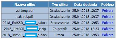 Rys. 17 Dodawanie pliku pracy dyplomowej Po wybraniu pliku pracy należy wybrać przycisk Wyślij plik (rys. 18). Rys.