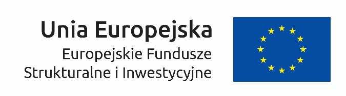 Unia Europejska. Zawsze stosuje się pełny zapis nazwy Unia Europejska i Fundusze Europejskie.