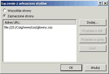 Plik ten musi mieć rozszerzenie CSS: nazwa.css. Tak przygotowany plik wywołujemy w naszym dokumencie HTML w następujący sposób: 8 /+. "#$#$"2+;+-77$ 8/8-77 /+.,3.,3. 8 Rozwiązanie to ma wiele zalet.