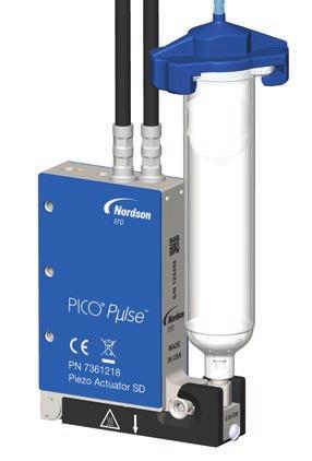 Technologia zaworu strumieniowego PICO Pµlse Skonfiguruj swój modułowy, wymienny zawór do dozowania strumieniowego PICO Pµlse w czterech krótkich krokach. Krok 1.