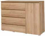 41 cm 1 DOOR 4 DRAWERS CHEST w 138/h 97/d 41 cm C04 KOMODA 4