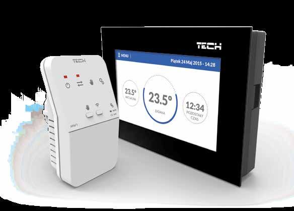 ST-283 C WiFi REGULATOR POKOJOWY DWUSTANOWY 2 kolory do wyboru Zasilanie Komunikacja przewodowa Komunikacja