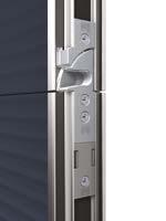 Trzpienie stabilizujące Drzwi przejściowe utrzymywane są w idealnej pozycji dzięki kołkom stabilizującym.