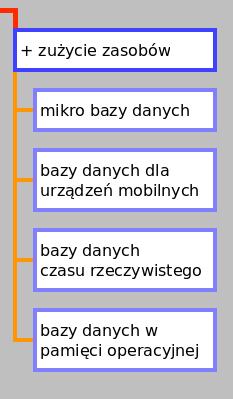 60/68 Różnice w zapotrzebowaniu na zasoby W nowoczesnych bazach danych trzeba wziąć pod
